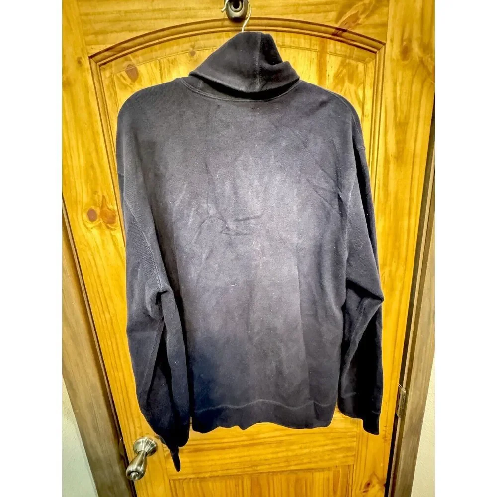 Polo Ralph Lauren Wool Shawl Collar Sweater Men's Navy‎ Pullover Size XL